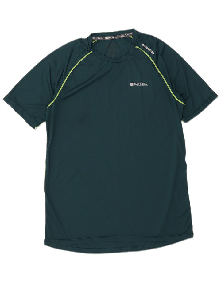 Mountain Warehouse T-Shirt Homme Haut Large Vert Polyester