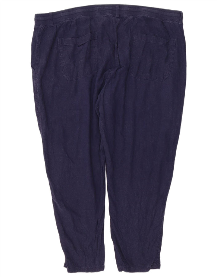 Marks & Spencer Pantalon Chino Slim Femme W46 L26 Bleu Marine