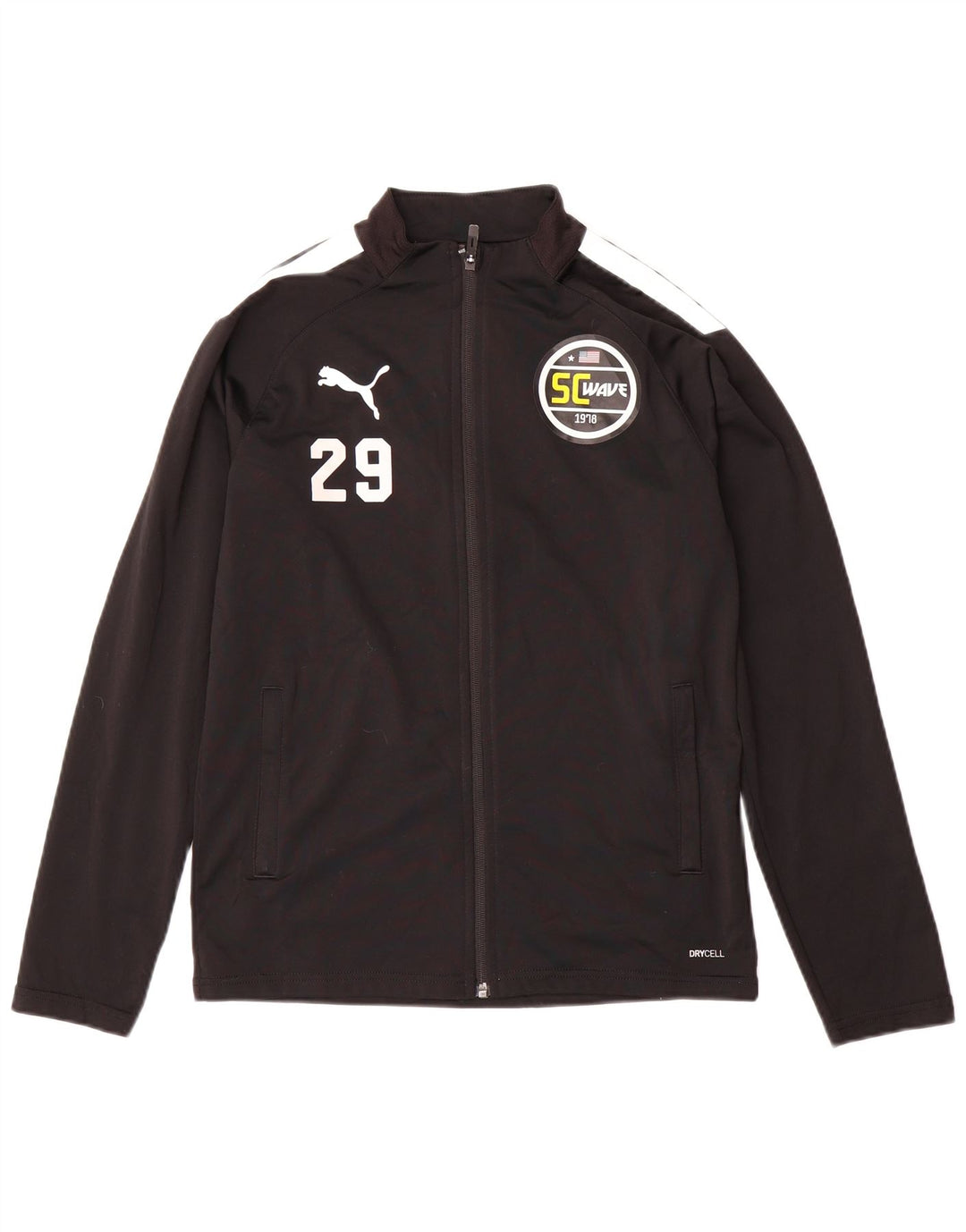 PUMA Veste de Survêtement Garçon 13-14 Ans Noir Colorblock Polyester