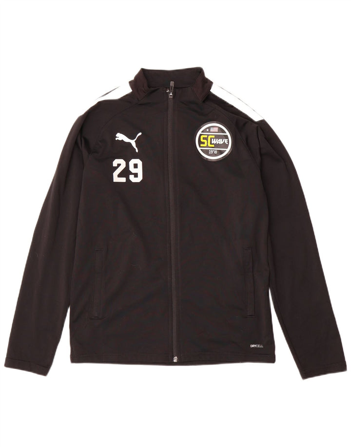 PUMA Veste de Survêtement Garçon 13-14 Ans Noir Colorblock Polyester
