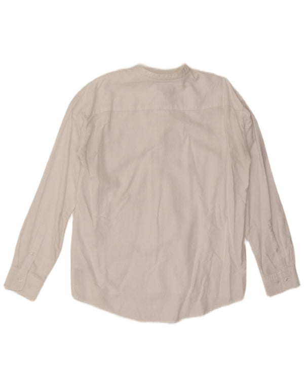 Gant Chemise Pull Femme UK 14 Large Lycra Blanc