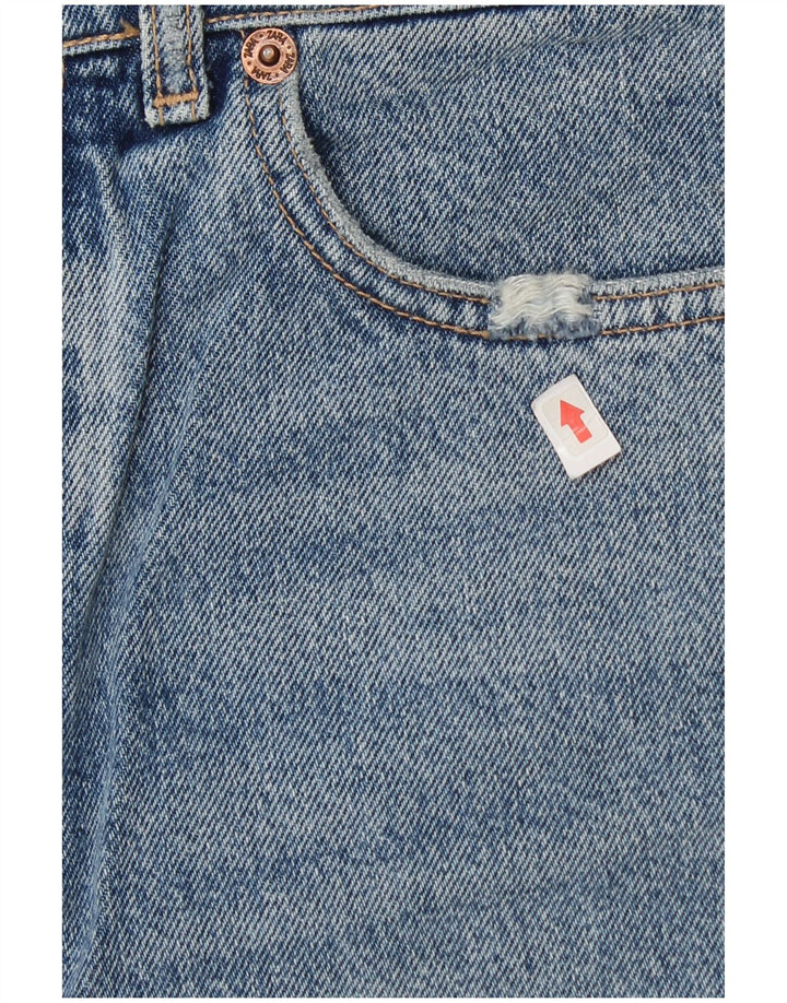 Zara Short en jean pour femme EU 38 Small W28 Bleu