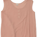 vintage Femme Blouse Sans Manches Top IT 40 Petite Viscose Rose