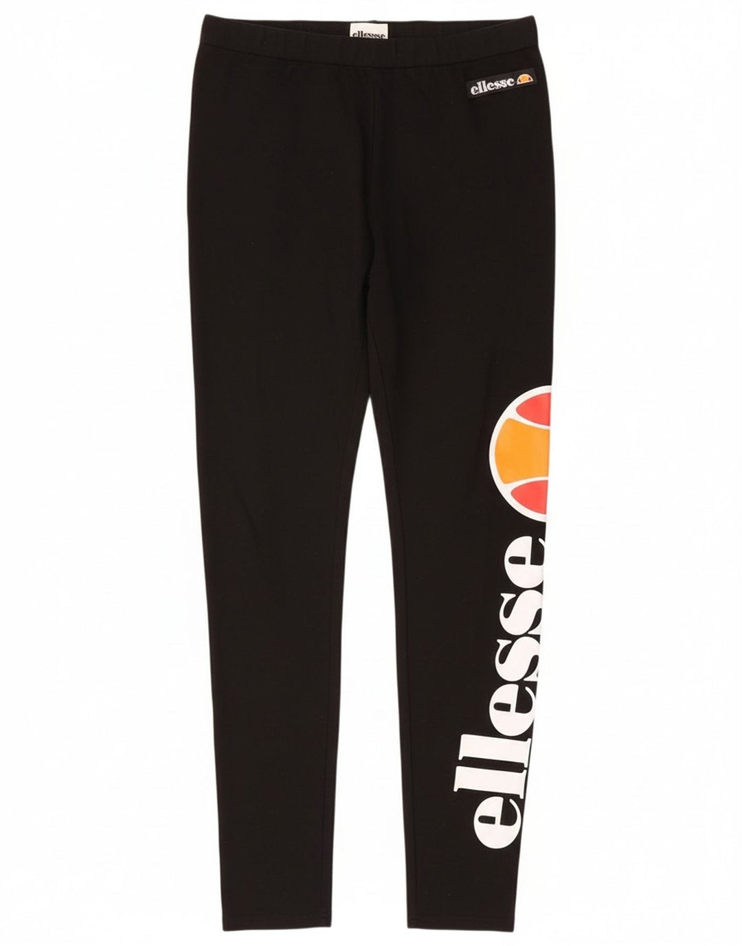 Ellesse Leggings graphiques pour femmes UK 12 coton noir moyen
