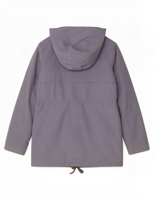 Jack Wolfskin Parka à capuche pour femme UK 14/16 Large Bleu Coton