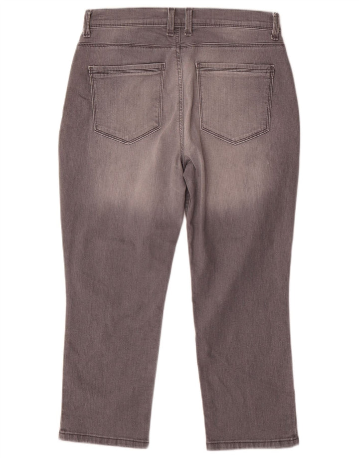 LEE Jean Capri Petite Femme US 10 Large W32 L23 Coton Gris
