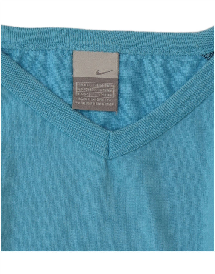 Nike T-Shirt Homme UK 42/44 Large Bleu Colorblock