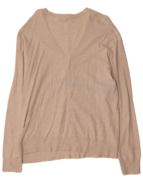 Gap Cardigan Femme Pull UK 18 XL Beige Coton