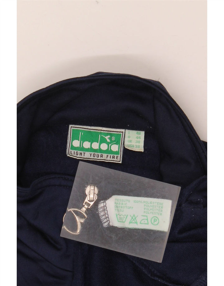 DIADORA Veste de survêtement pour homme UK 38 Bleu marine moyen Colourblock