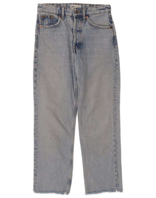 Zara Jean court droit pour femme EU 34 2XS W24 L25 Bleu