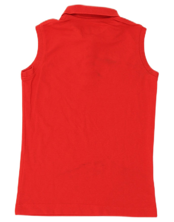 Kappa Polo sans manches pour femme UK 10 Small Rouge