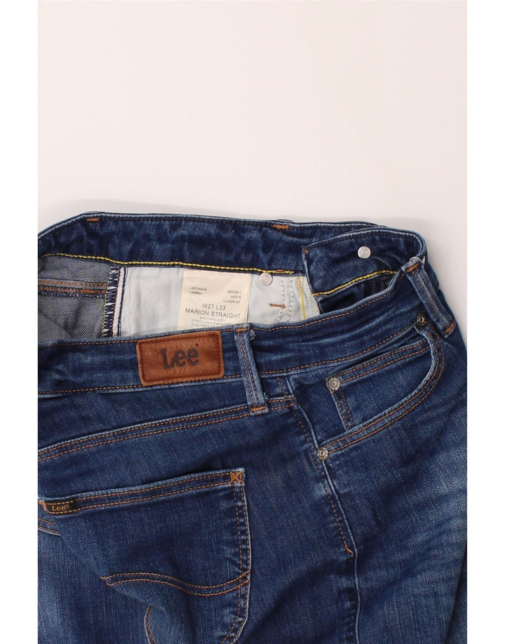 LEE Womens Marion Straight Jeans W27 L28 Blue Cotton Vintage Lee and Second-Hand Lee from Messina Hembry 