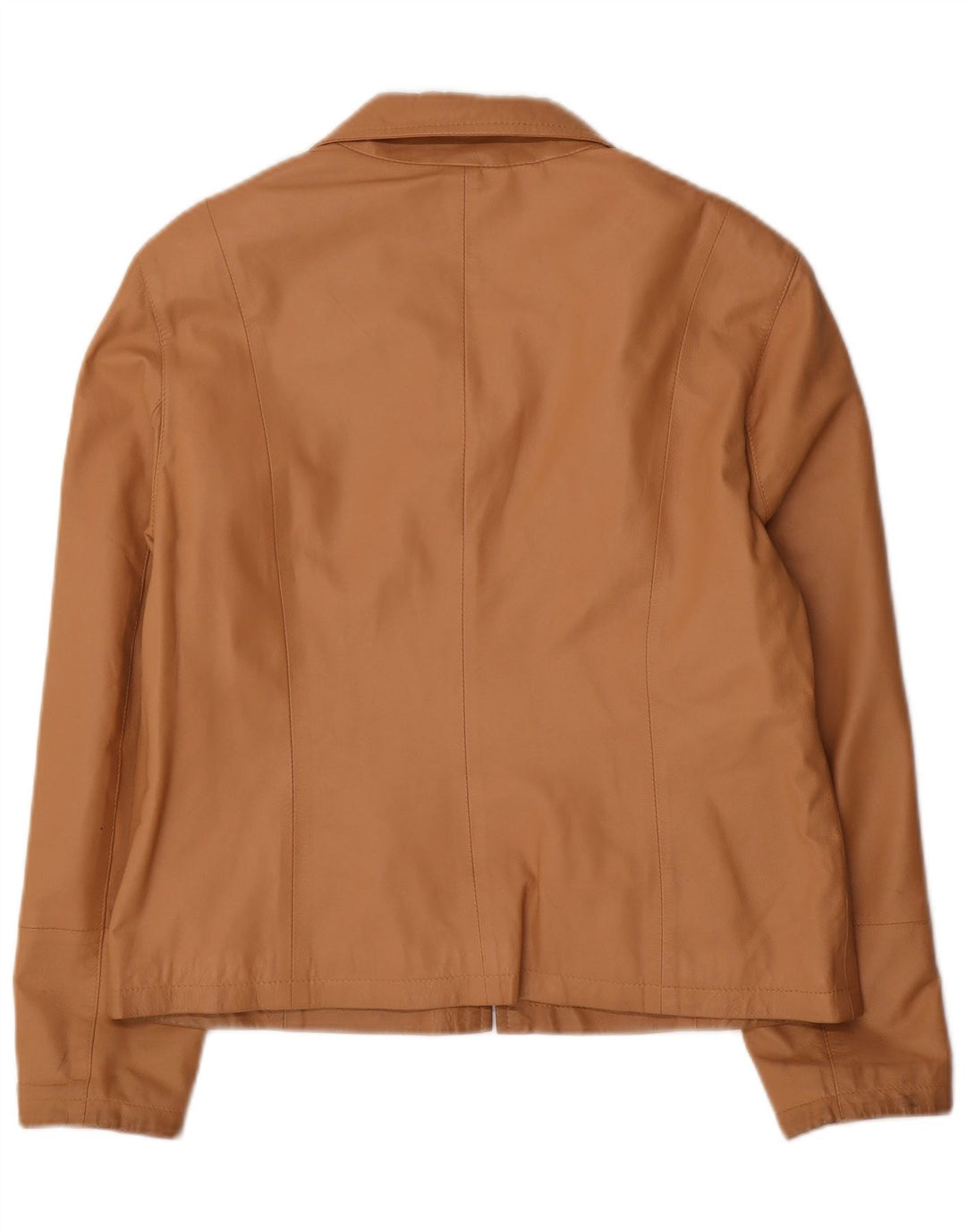 Franco Callegari Veste en cuir bomber pour femme UK 16 Grand cuir beige