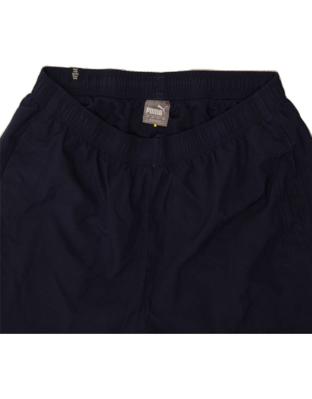 PUMA Mens Sport Shorts Large  Navy Blue Polyester Vintage Puma and Second-Hand Puma from Messina Hembry 