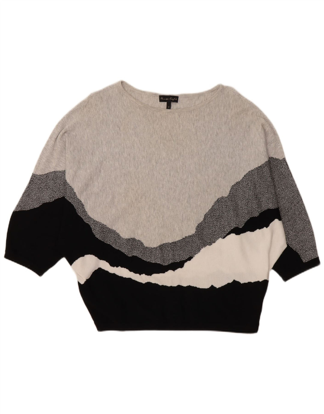 PHASE EIGHT Pull surdimensionné à col bateau pour femme UK 14 Gris moyen