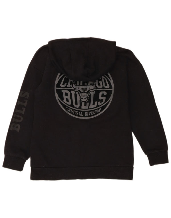 NBA Pull à capuche graphique Chicago Bulls pour garçon 10-11 ans Noir Coton
