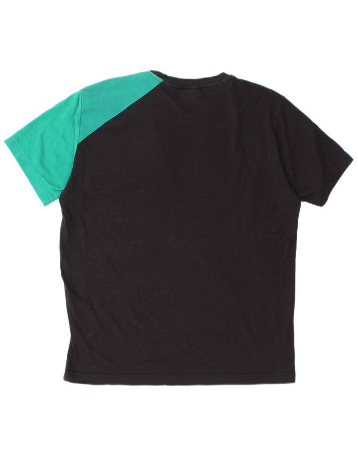 Champion T-Shirt Homme Haut Petit Coton Colorblock Noir