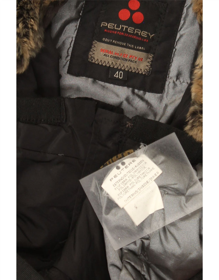 PEUTEREY Veste matelassée Femme IT 40 Small Noir Polyamide