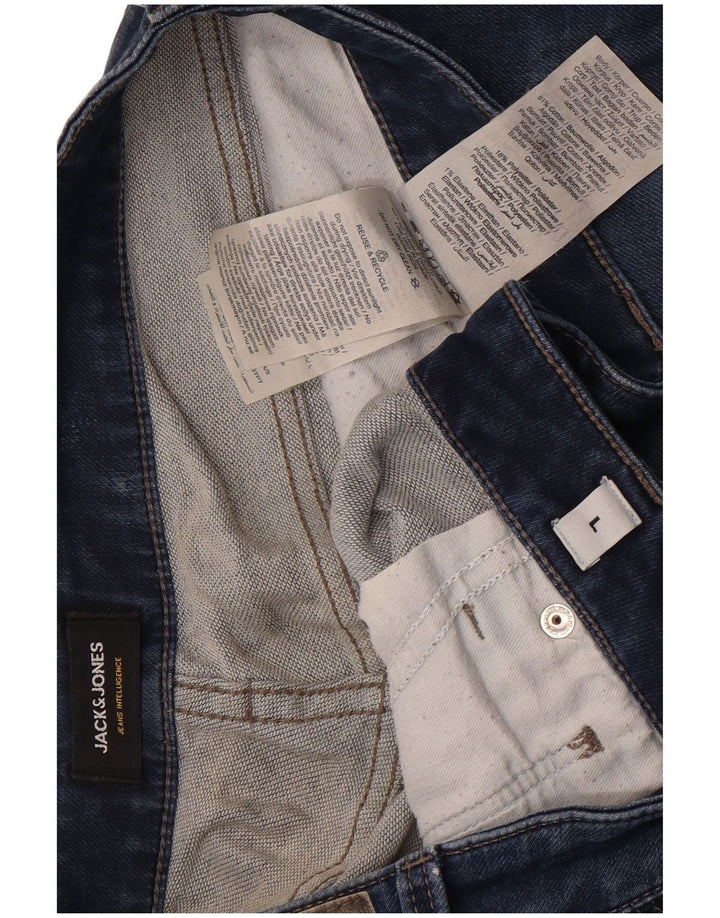 Jack & Jones Short en jean pour homme Large W36 Bleu Coton