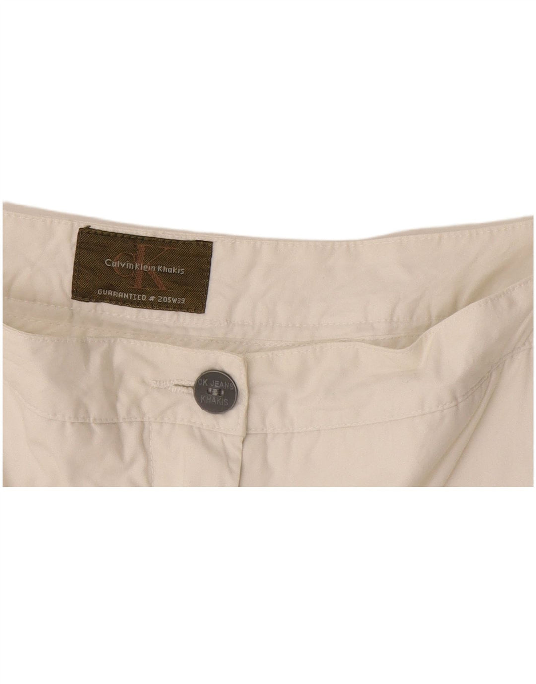 Calvin Klein Short Cargo W30 Homme Blanc Moyen