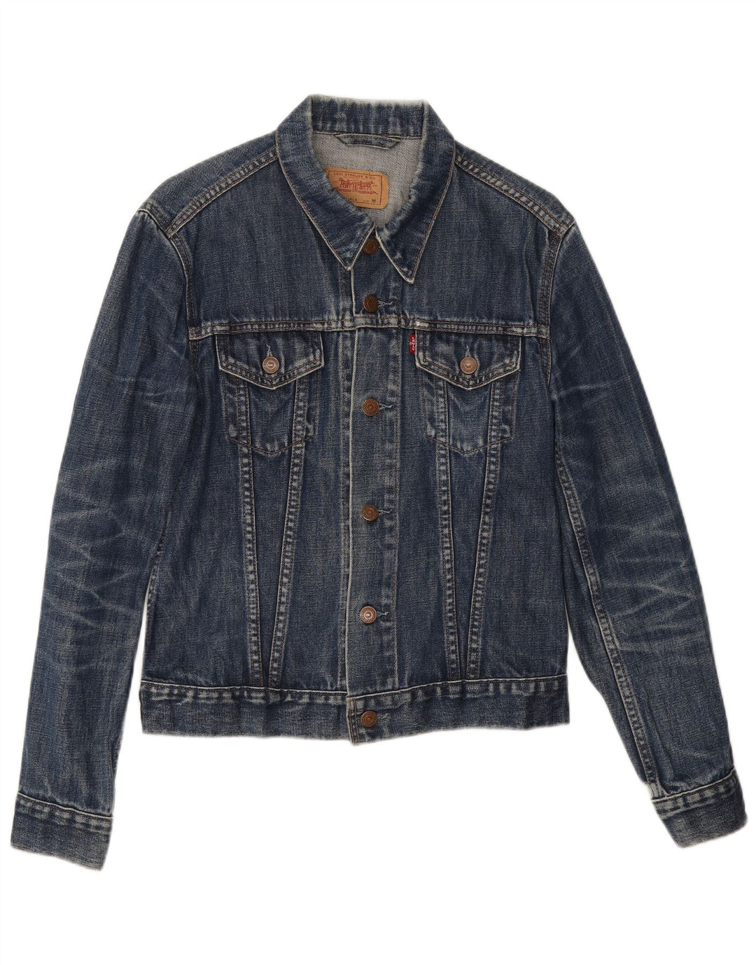 Levi's Veste en Jean Fille 11-12 ans Bleu Marine Moyen Coton