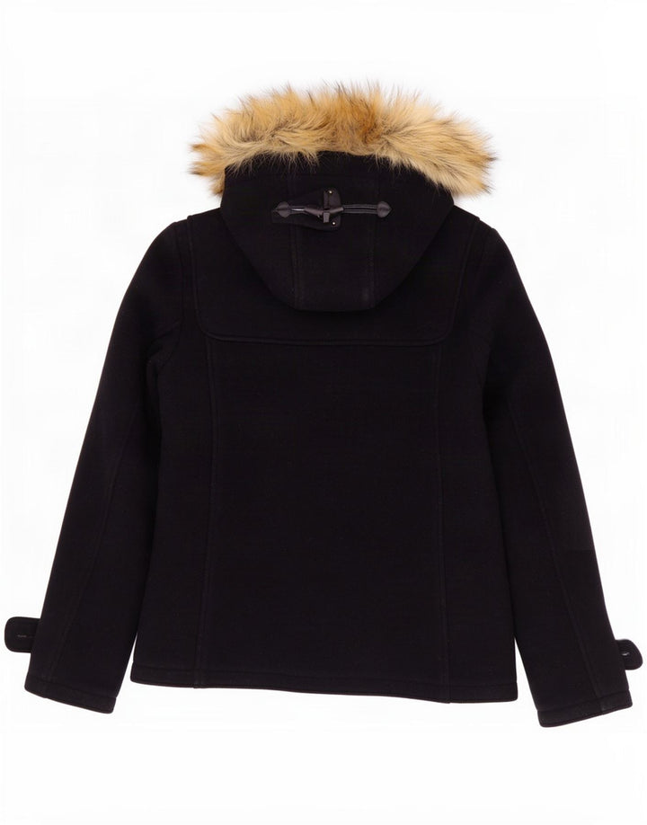 Fat Face Veste de sport à capuche pour femme UK 10 Petite laine bleu marine