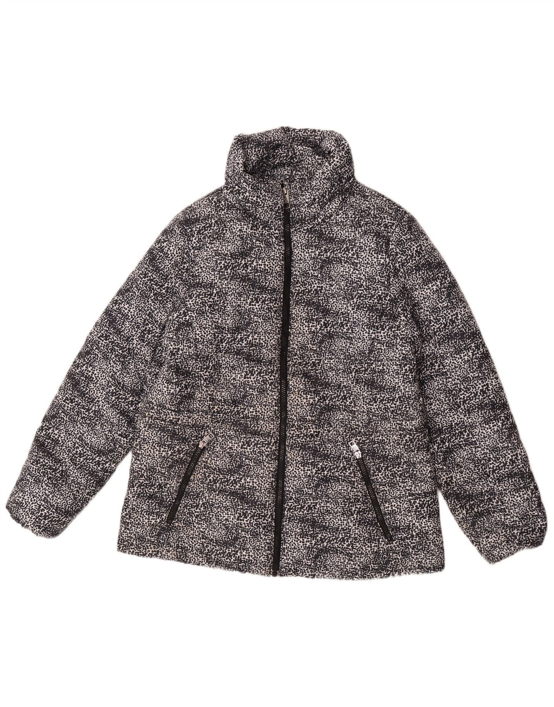 Marks & Spencer Veste matelassée pour femme UK 14 Large Polyester à pois noirs