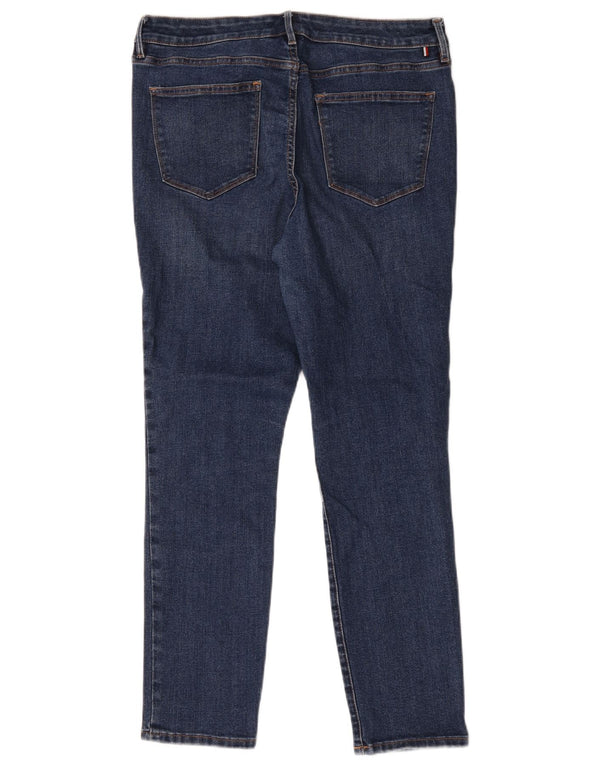 Tommy Hilfiger Jean slim taille haute Raleigh pour femme US 10 Large W34 L28 Bleu