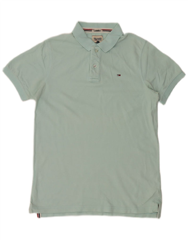 Tommy Hilfiger Polo Homme Grand Coton Turquoise