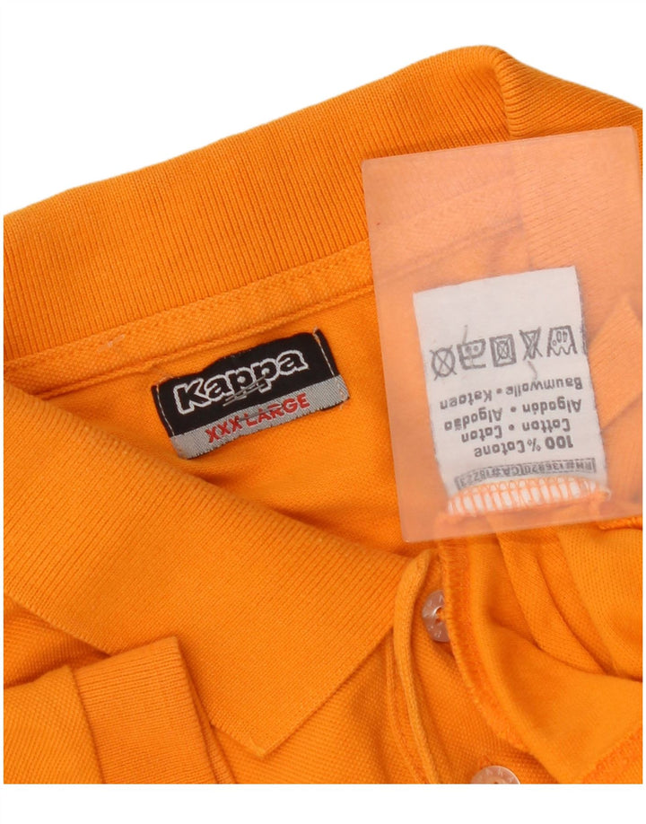 Kappa Polo Homme 3XL Orange Coton
