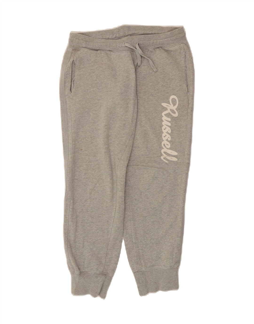 RUSSELL ATHLETIC Womens Tracksuit Trousers Joggers UK 12 Medium  Grey Vintage Russell Athletic and Second-Hand Russell Athletic from Messina Hembry 