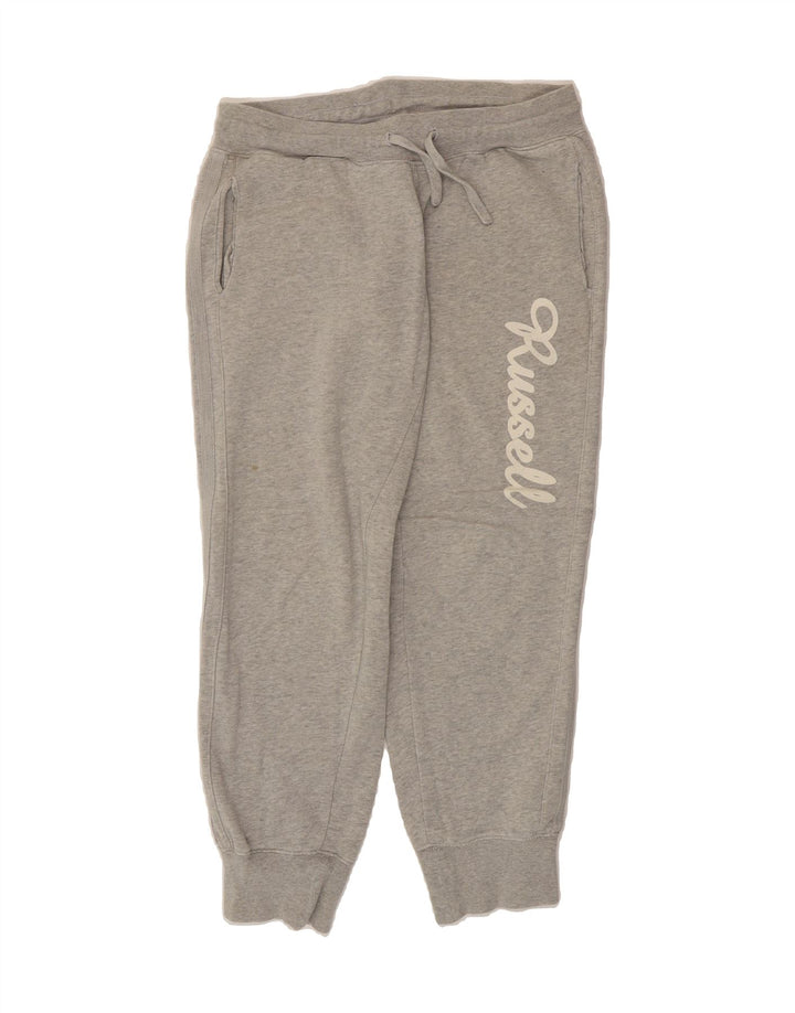 RUSSELL ATHLETIC Womens Tracksuit Trousers Joggers UK 12 Medium  Grey Vintage Russell Athletic and Second-Hand Russell Athletic from Messina Hembry 