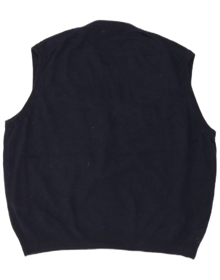 Marks & Spencer Débardeur pour homme en laine bleu marine 2XL