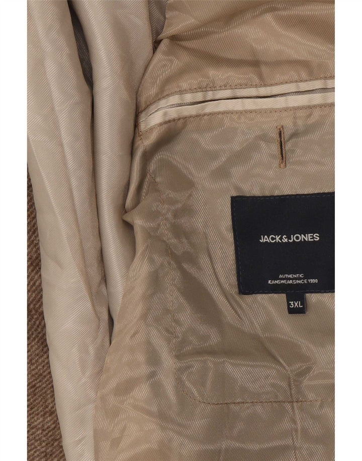 Jack & Jones Manteau Homme UK 46 3XL Beige Polyester