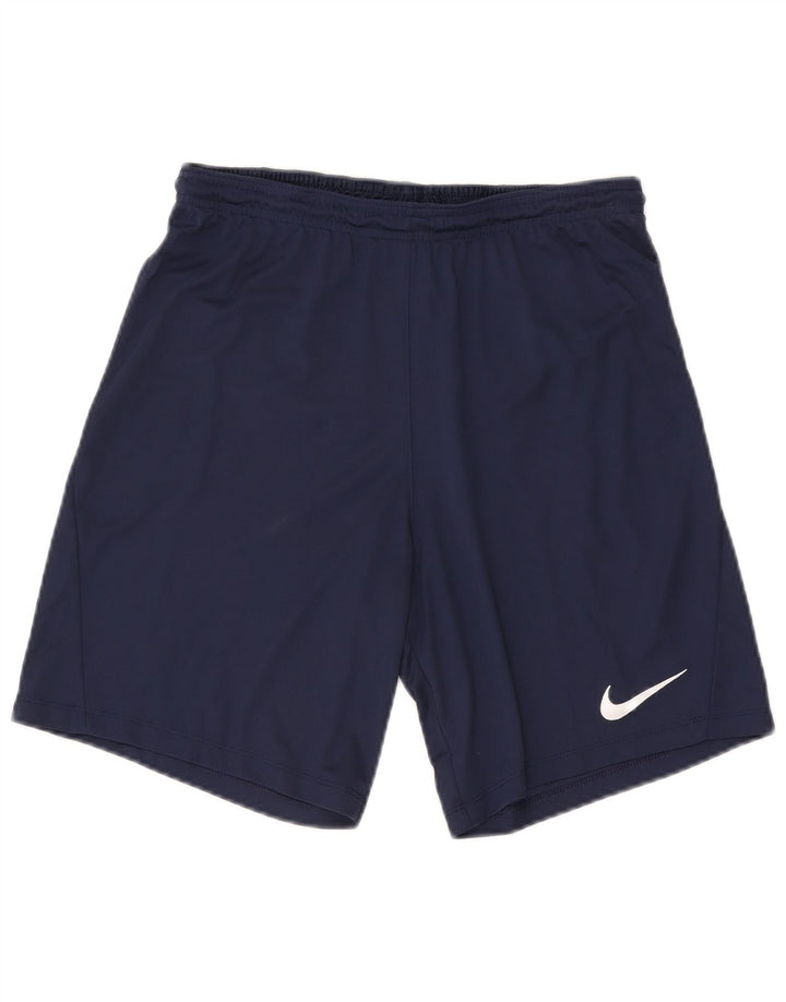 Nike Short de sport Dri Fit pour homme en polyester bleu marine moyen