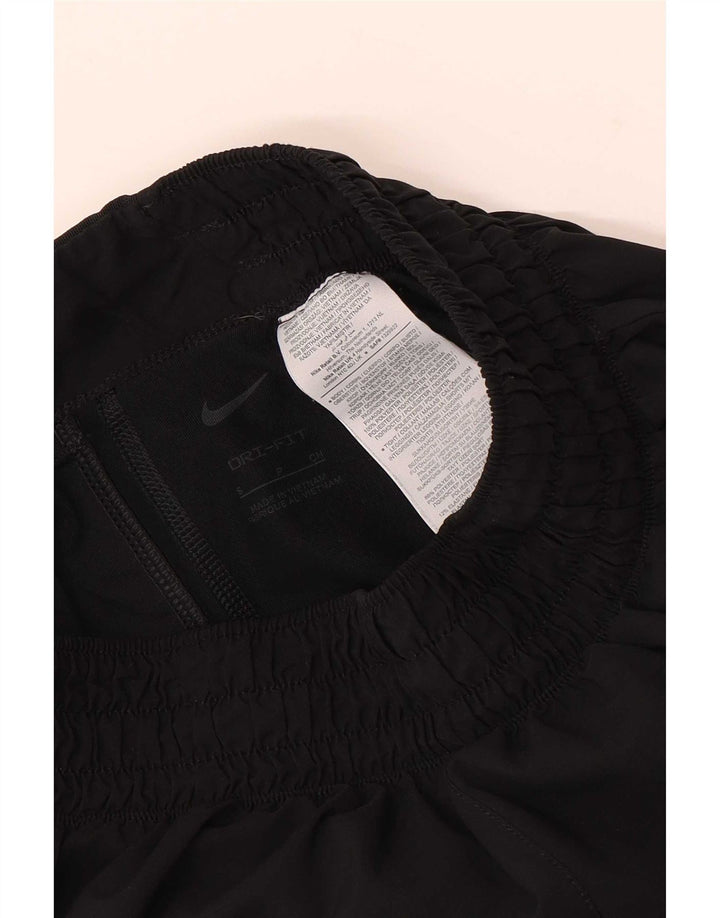 Nike Short de sport Dri Fit pour femme UK 8 Small Noir Polyester