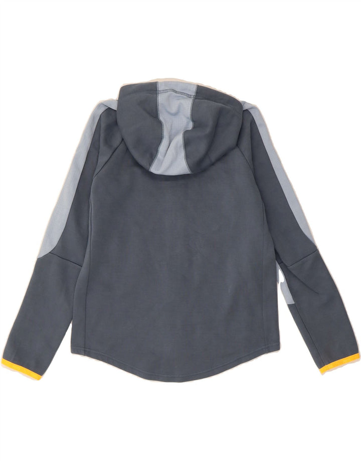 PUMA Womens Hooded Tracksuit Top Jacket UK 10 Small Grey Colourblock Vintage Puma and Second-Hand Puma from Messina Hembry 