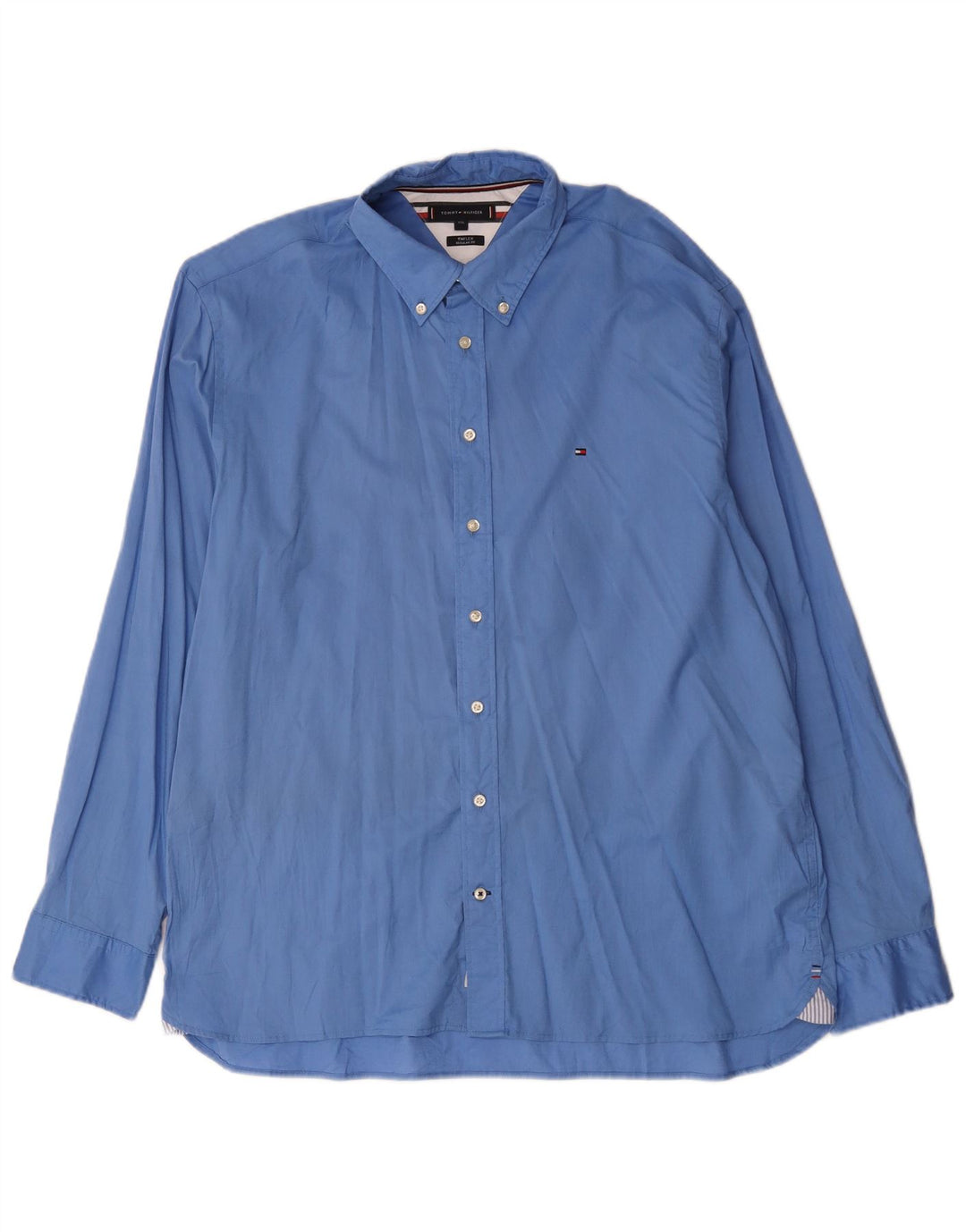 Tommy Hilfiger Chemise coupe régulière pour homme 2XL Bleu Coton