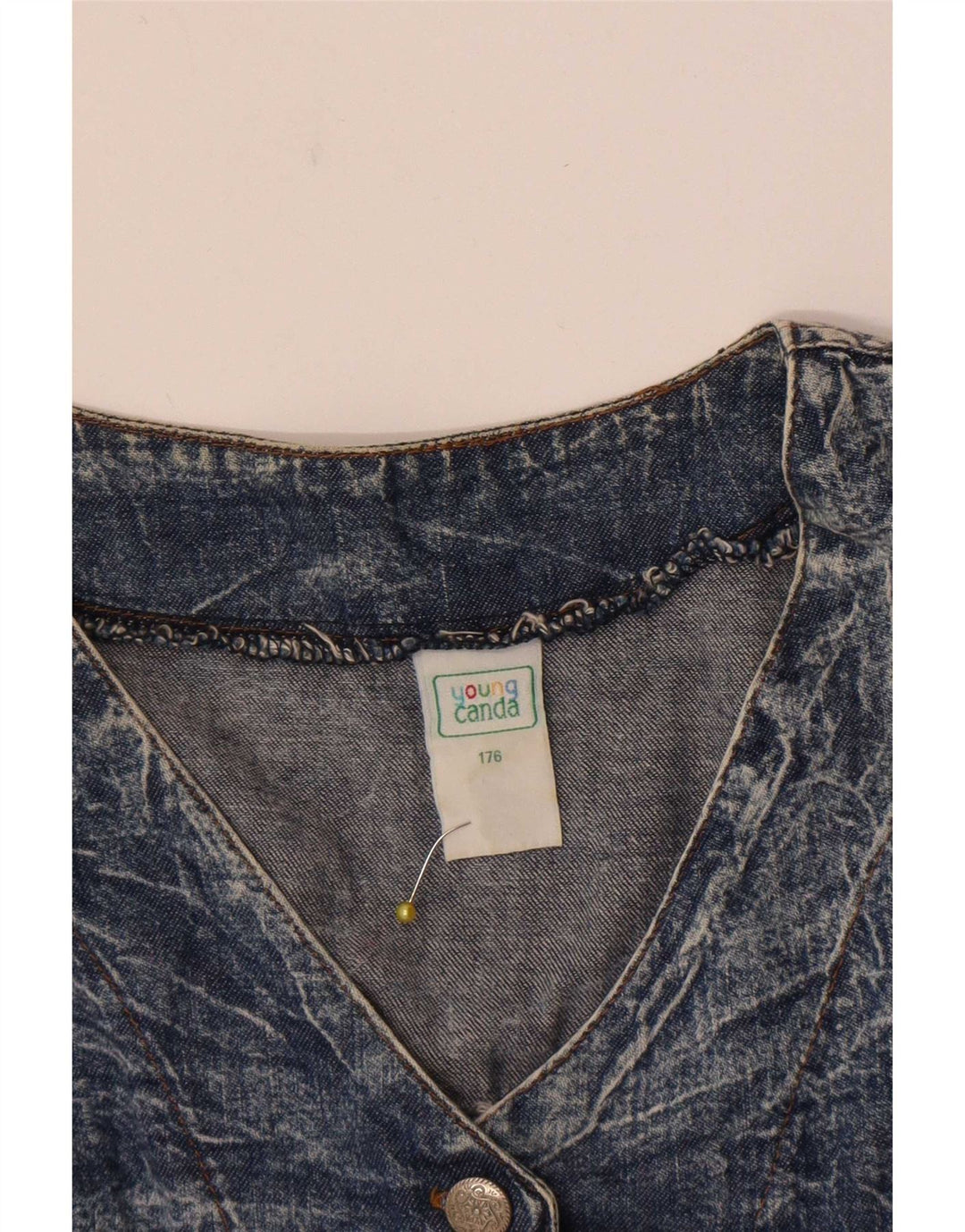 Veste en jean courte fille Canda 15-16 ans coton bleu