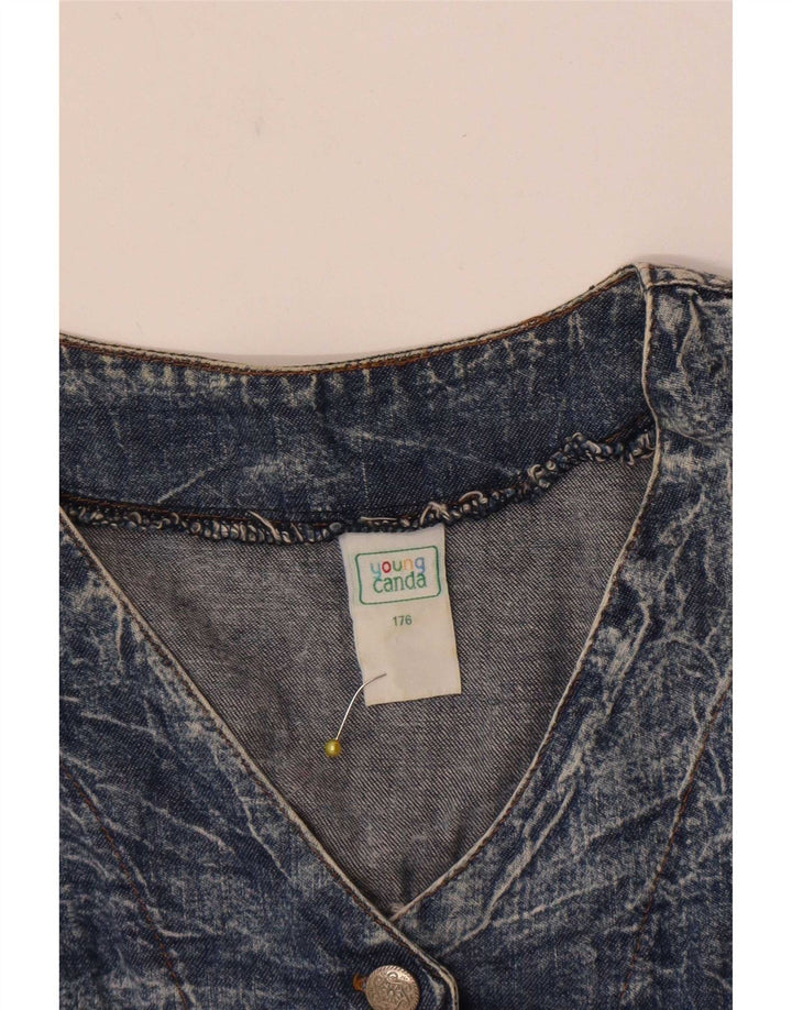 Veste en jean courte fille Canda 15-16 ans coton bleu