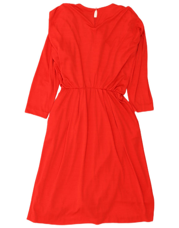 Robe longue surdimensionnée à manches longues pour femmes exclusives EU 36 petit rouge