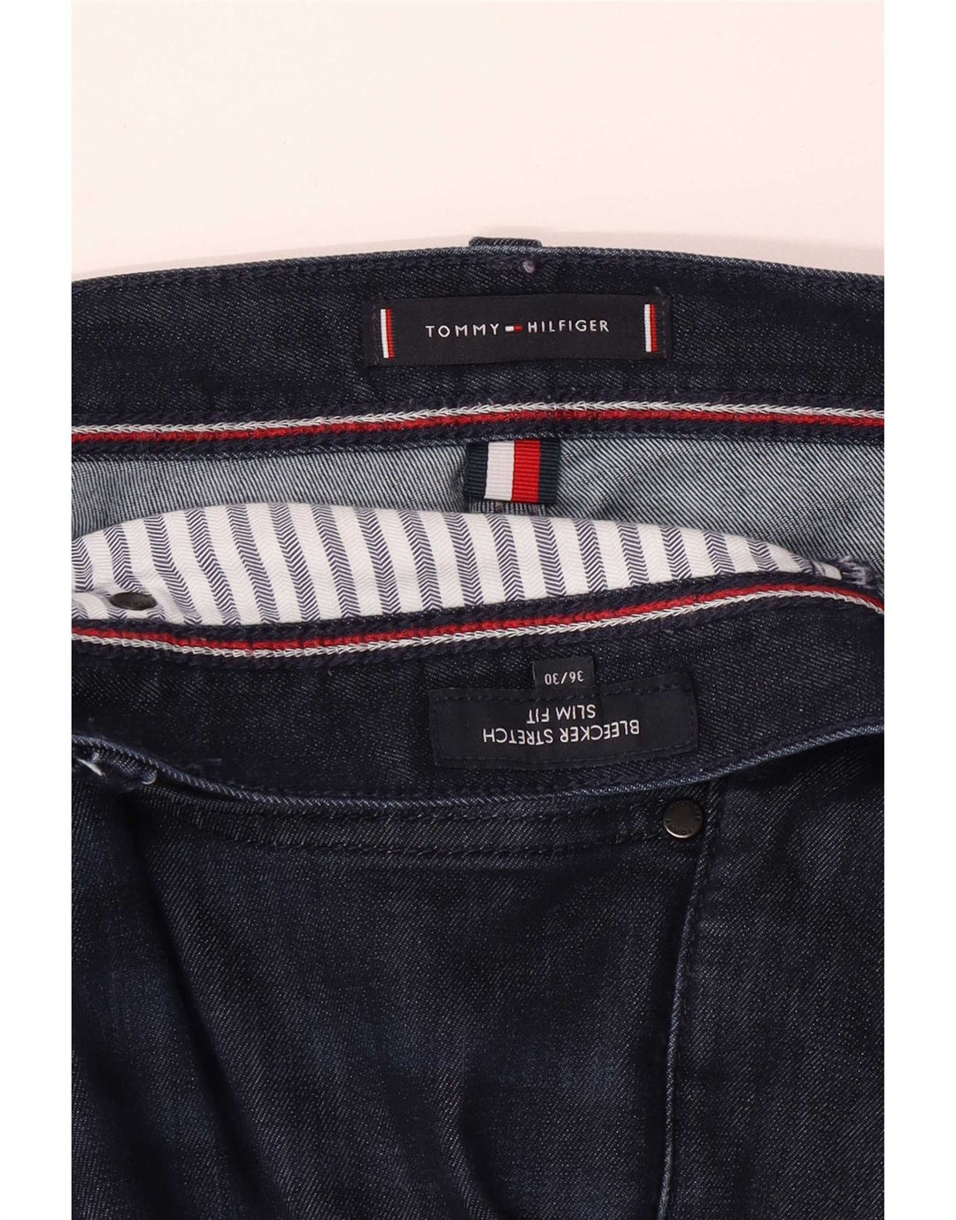 Tommy Hilfiger Jean Slim Bleecker Stretch Homme W36 L27 Bleu Marine