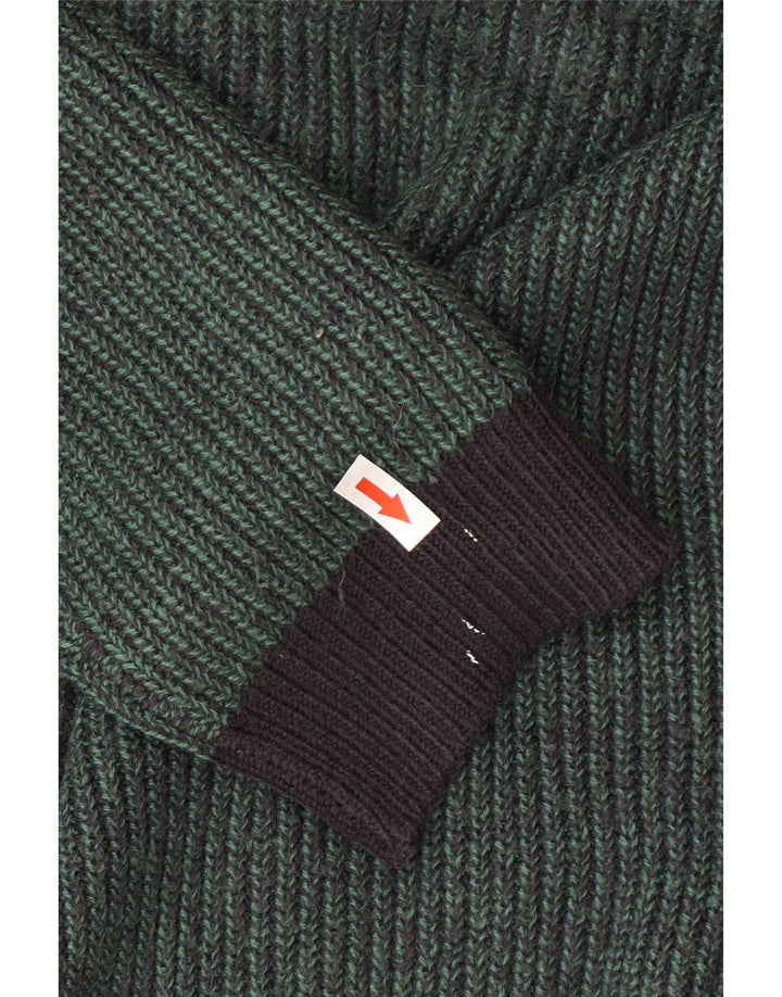 Marks & Spencer Pull col rond pour homme 2XL Vert Acrylique