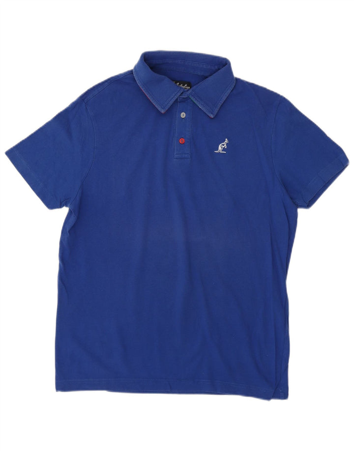 AUSTRALIAN L'ALPINA Polo Homme Bleu Moyen Coton