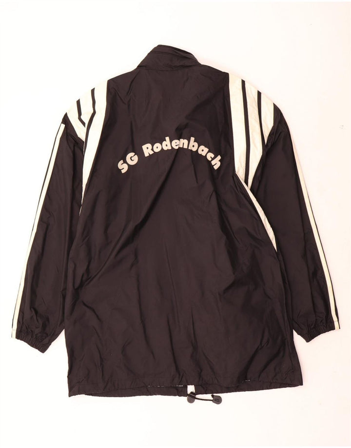 Adidas Veste de pluie pour homme UK 40/42 Medium Noir Colorblock Nylon