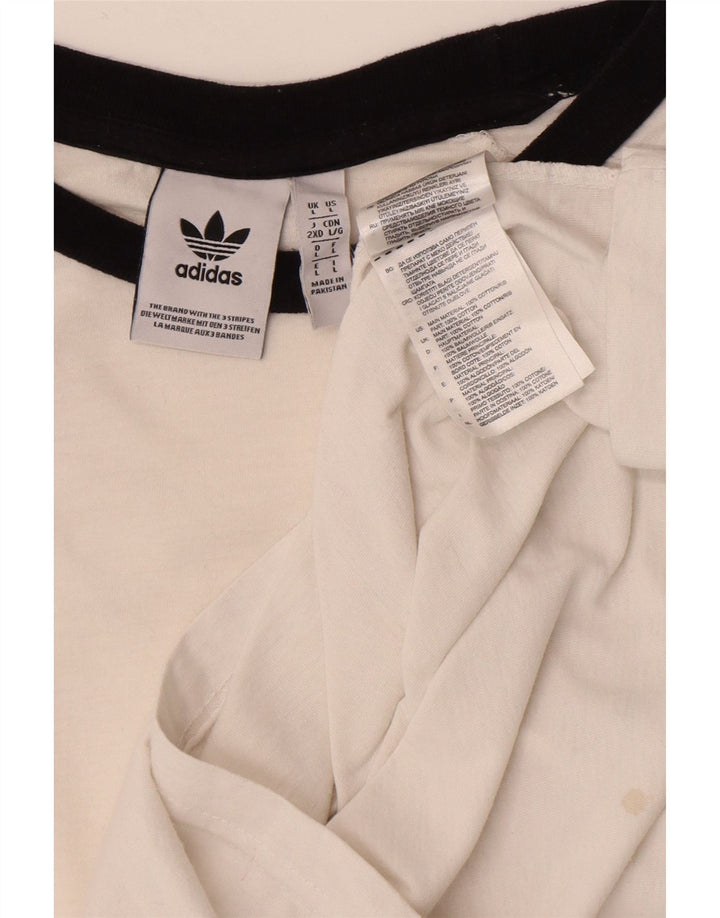 Adidas T-Shirt Homme Haut Grand Coton Blanc