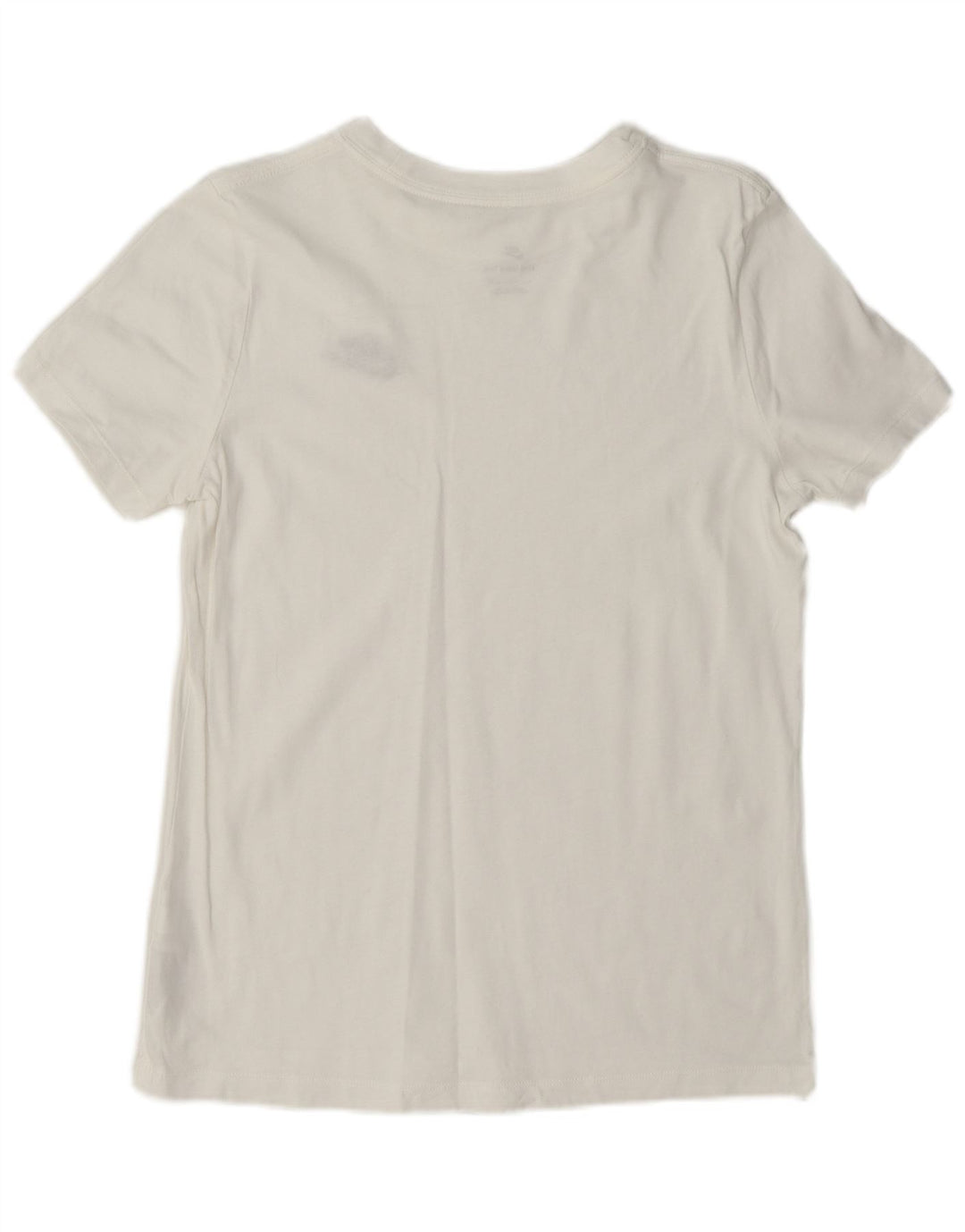 Nike Womens T-Shirt Top UK 10 Petit Blanc Coton