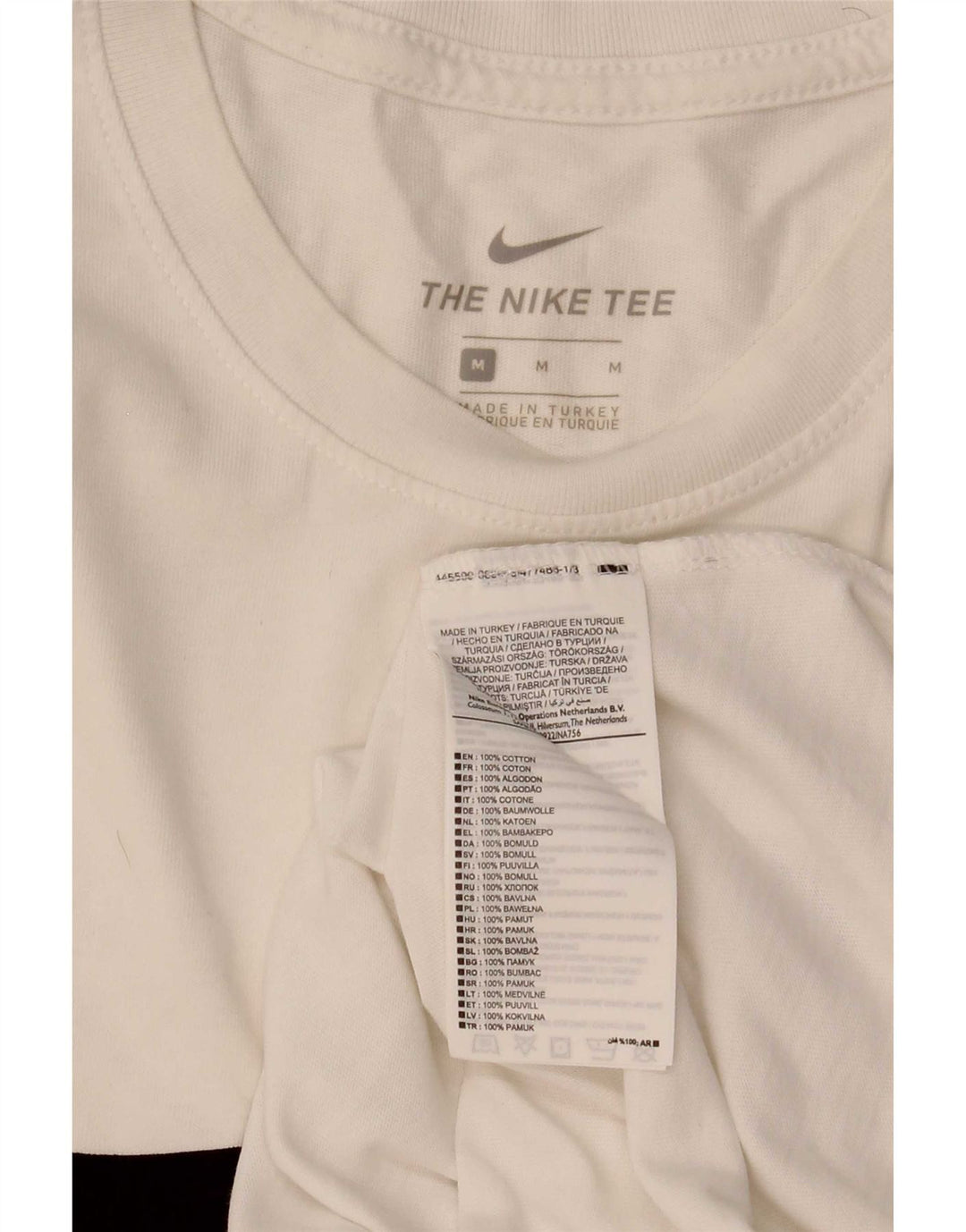 Nike T-shirt graphique pour homme en coton blanc moyen