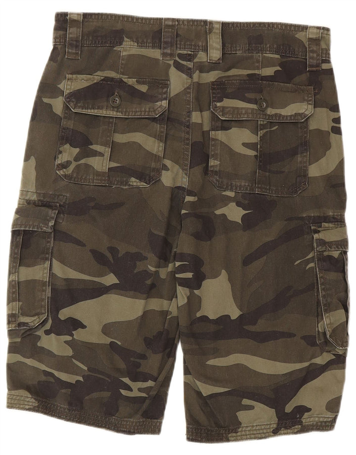 Mountain Warehouse Short cargo W30 en coton camouflage vert moyen pour homme