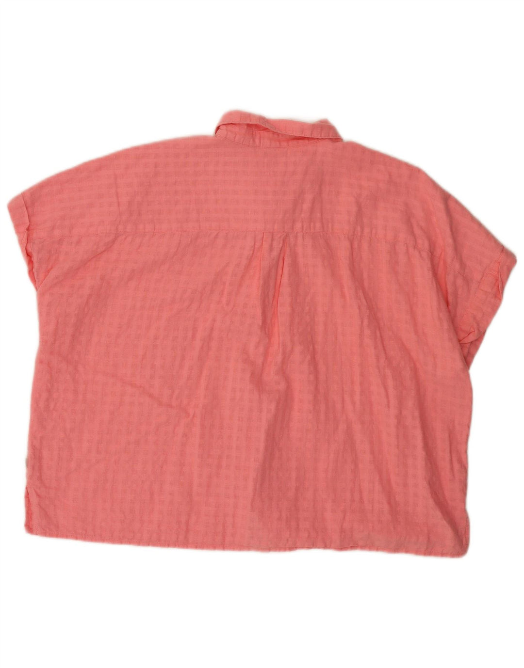 Levi's Chemise surdimensionnée à manches courtes pour femme UK 16 Grand carreaux roses